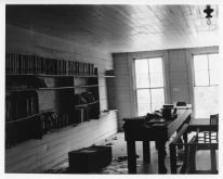 Interior of former bank building (later used as post office), c. 1977