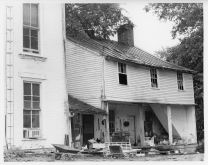 Rear of the Willis Green House showing deteriorated back porch and kitchen wing, c. 1977