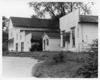 Commercial district buildings along Route 110, c. 1977